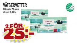 Supergrossen ELDORADO Våtservetter erbjuda