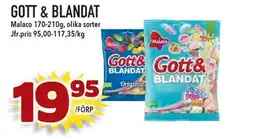 Supergrossen MALACO Gott & blandat erbjuda