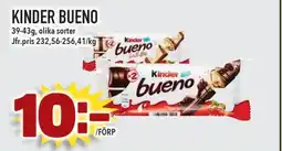 Supergrossen KINDER Bueno erbjuda