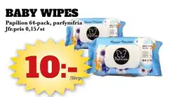 Bonum Matmarknad PAPILION Baby wipes erbjuda