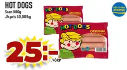 Bonum Matmarknad SCAN Hot dogs erbjuda