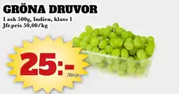 Bonum Matmarknad Gröna druvor erbjuda