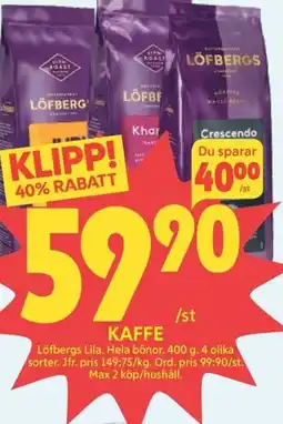 Ica Hajen Lagpris Kaffe erbjuda