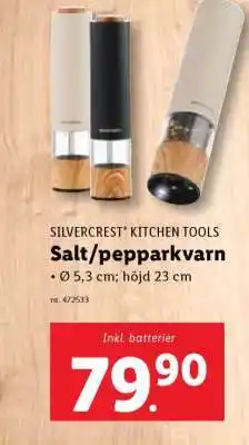 Lidl SILVERCREST KITCHEN TOOLS Salt/pepparkvarn erbjuda