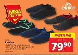 Lidl CRIVIT Badskor erbjuda