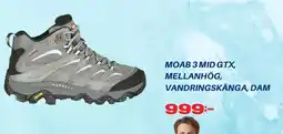 XXL Moab 3 mid gtx, mellanhög, vandringskänga, dam erbjuda