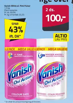 Fleggaard VANISH White el. Pink Pulver erbjuda