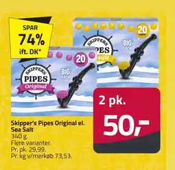 Fleggaard Skipper's Pipes Original el. Sea Salt erbjuda