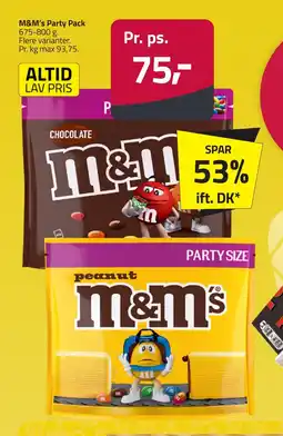 Fleggaard M&M's Party Pack erbjuda