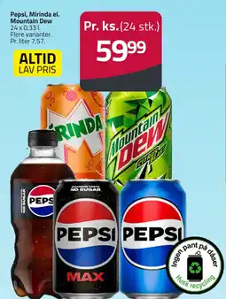 Fleggaard Pepsi, Mirinda el. Mountain Dew erbjuda