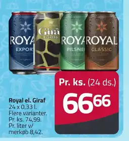 Fleggaard Royal el. Giraf erbjuda