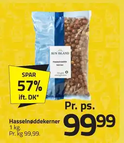 Fleggaard SUN ISLAND Hasselnøddekerner erbjuda