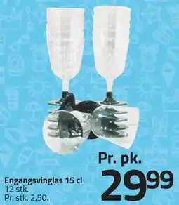 Fleggaard Engangsvinglas 15 cl erbjuda