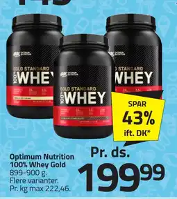 Fleggaard OPTIMUM NUTRITION 100% Whey Gold erbjuda