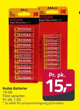 Fleggaard KODAK Batterier erbjuda