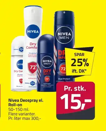 Fleggaard NIVEA Deospray el. Roll-on erbjuda