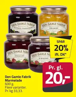 Fleggaard DEN GAMLE Fabrik Marmelade erbjuda