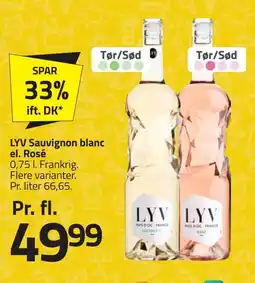 LYV Sauvignon blanc el. Rosé
