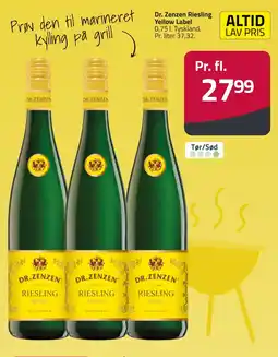 Fleggaard DR. ZENZEN Riesling Yellow Label erbjuda