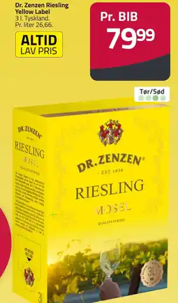 Fleggaard DR. ZENZEN Riesling Yellow Label erbjuda