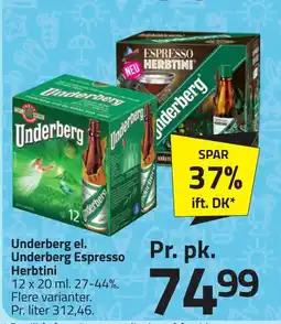 Fleggaard Underberg el. Underberg Espresso erbjuda