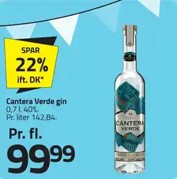 Fleggaard Cantera Verde gin erbjuda
