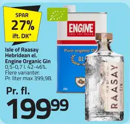 Fleggaard Isle of Raasay Hebridean el. Engine Organic Gin erbjuda