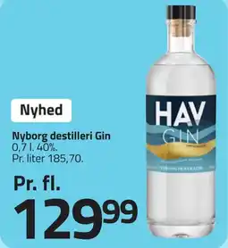 Fleggaard Nyborg destilleri Gin erbjuda