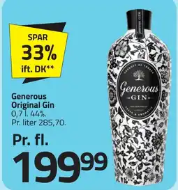 Fleggaard Generous Original Gin erbjuda