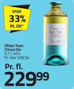 Fleggaard UKIYO Yuzu Citrus Gin erbjuda