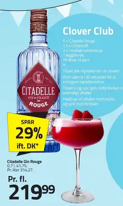 Fleggaard CITADELLE Gin Rouge erbjuda