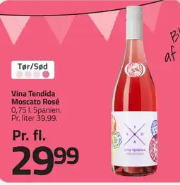 Fleggaard Vina Tendida Moscato Rosé erbjuda