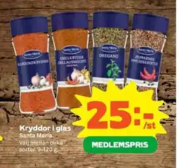 Stora Coop Kryddor i glas erbjuda