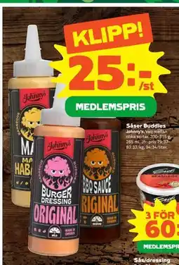 Stora Coop Såser Buddies erbjuda