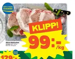 Stora Coop Färsk fläskkotlett erbjuda