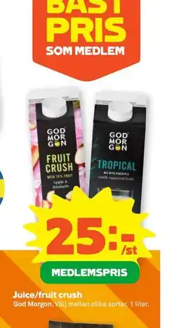 Stora Coop Juice/fruit crush erbjuda