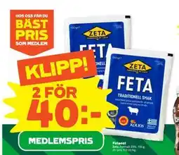 Stora Coop Fetaost erbjuda