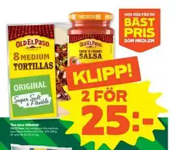 Stora Coop Tex mex tillbehör erbjuda