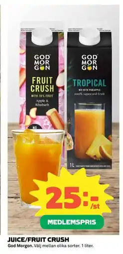 Coop JUICE/FRUIT CRUSH erbjuda