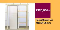 Hornbach Pocketkarm vit M8x21 95mm erbjuda