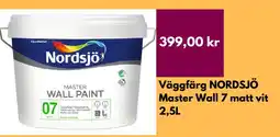 Hornbach Väggfärg NORDSJÖ Master Wall 7 matt vit erbjuda