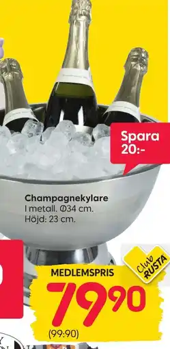 Rusta Champagnekylare erbjuda