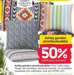 Rusta Ashby garden utomhuskuddar erbjuda