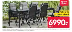 Rusta Bord Barcelona + stolar Neapel erbjuda