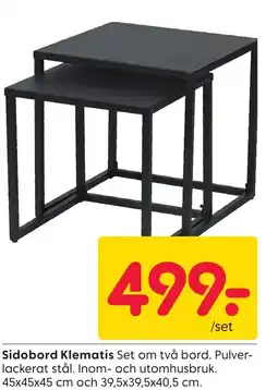 Rusta Sidobord Klematis S erbjuda
