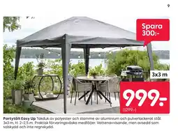 Rusta Partytält Easy Up erbjuda