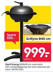 Rusta Elgrill Energy erbjuda