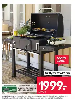 Rusta Kolgrill Pampas XL erbjuda