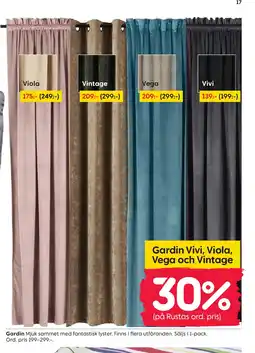 Rusta Gardin erbjuda