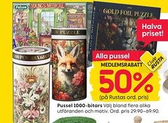 Rusta Pussel 1000-bitars erbjuda